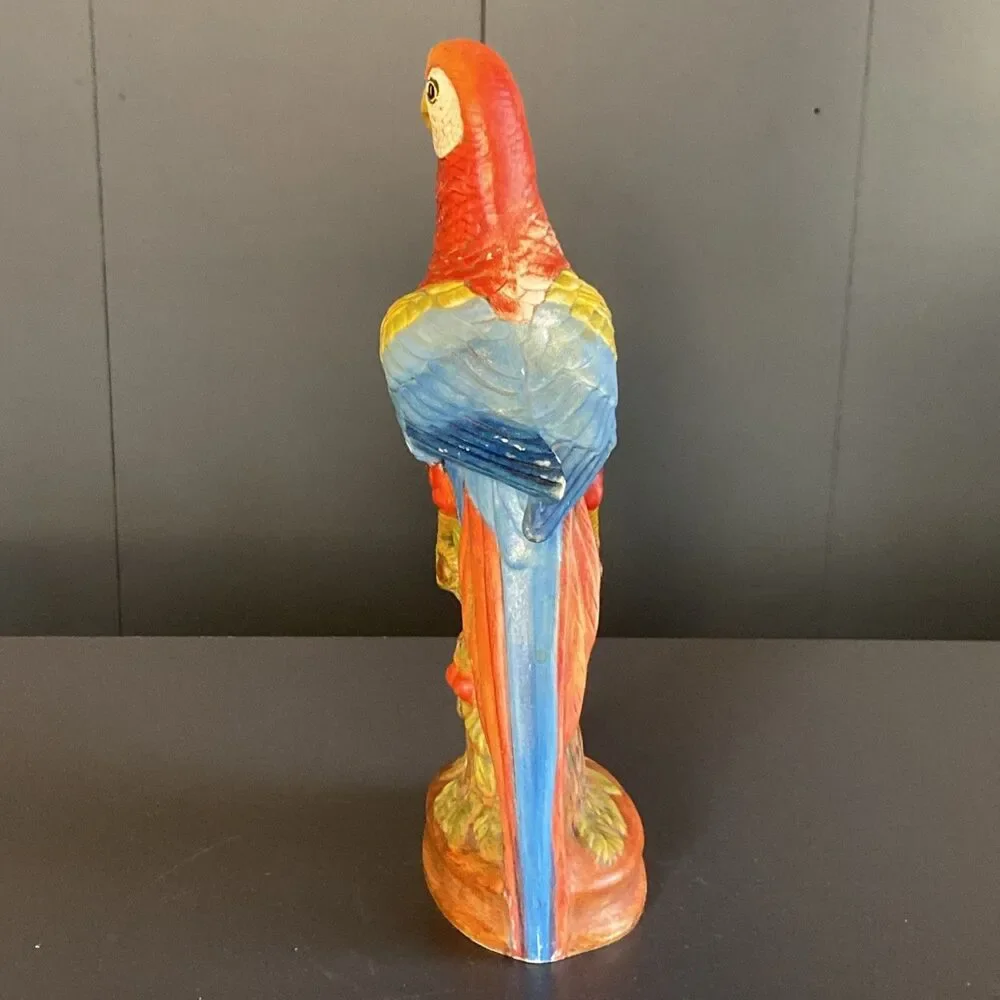 Vintage 1982 Holland Mold Ceramic Parrot Figure 10